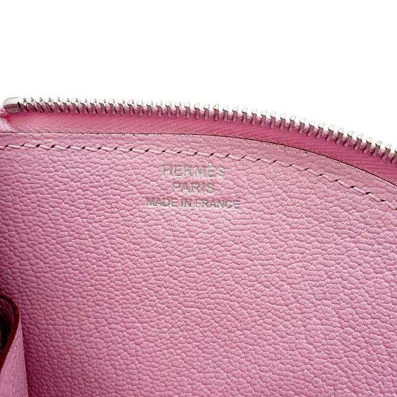 Hermes Paddock Chevre Misor Coin Case Wallet Mauve Silvestre Mint - Picture 5 of 6